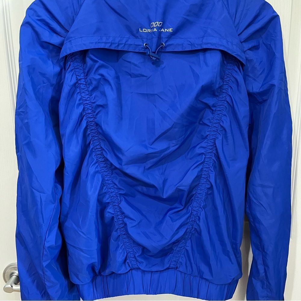 Lorna Jane active blue jacket zipper closure elastic cuffs and waist size M - Picture 9 of 12